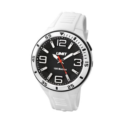 Unisex white silicone strap watch 5566.24